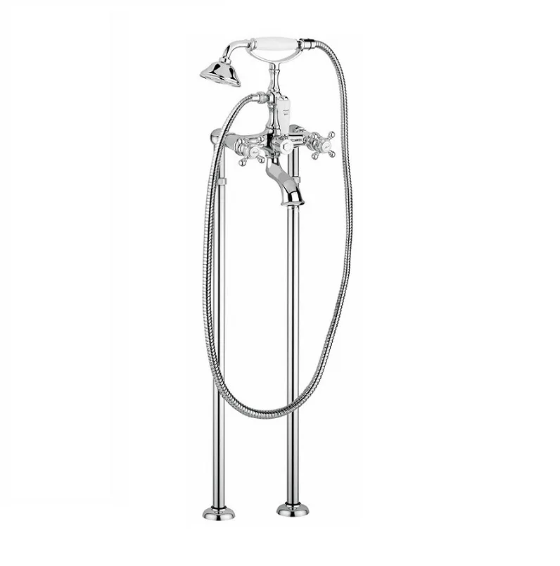 Baterie Freestanding Cadă Bugnatese ARCADIA 8300P cu Duș de Mână Inclus