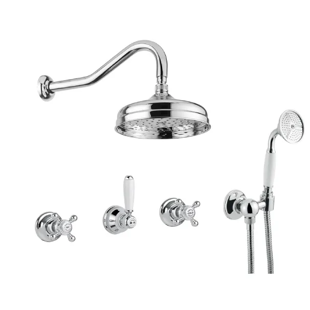 Set Duș Încastrat Bugnatese ARCADIA 8327 Tip Ploaie cu Cap Duș și Set Duș Inclus