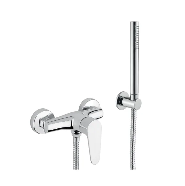 Baterie Duș Bugnatese CENTURY 3635CR cu Set Duș și Furtun Flexibil Cromat