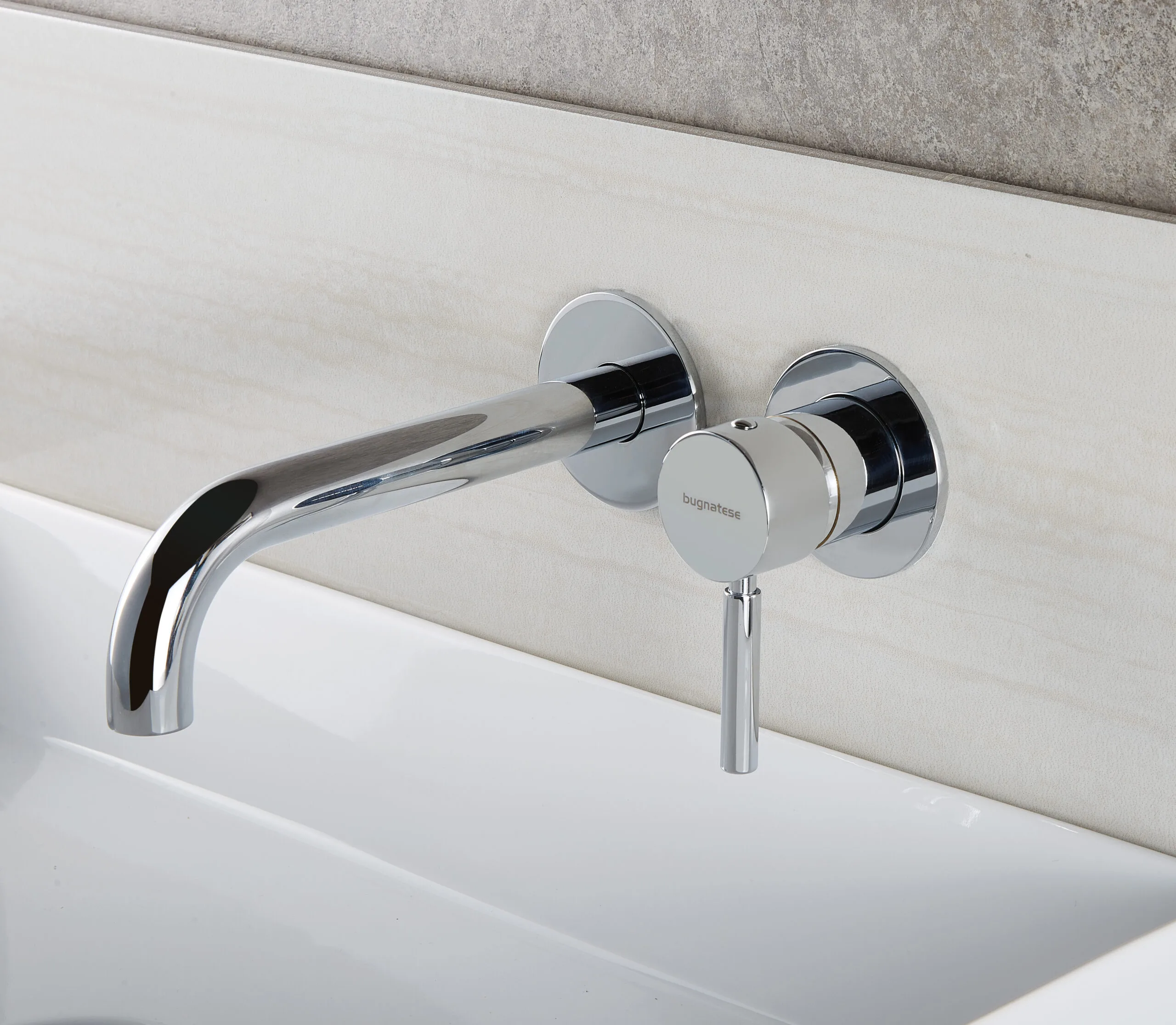 Baterie Încastrată Lavoar Bugnatese KOBUK 2245 cu Tijă 19 cm și Corp Îngropat Inclus