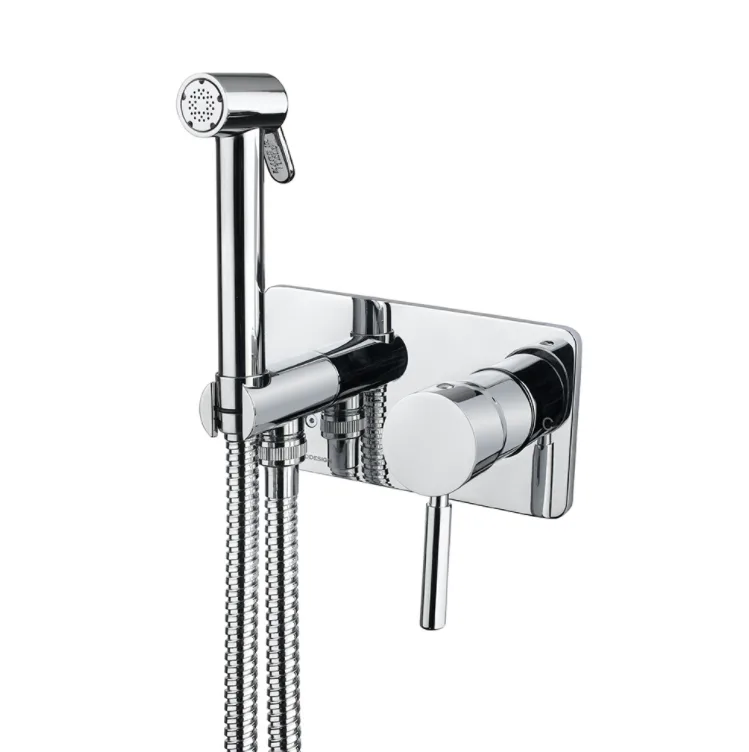 Baterie Încastrată Bideu Bugnatese KOBUK 2266 cu Set Duș și Corp Îngropat Inclus