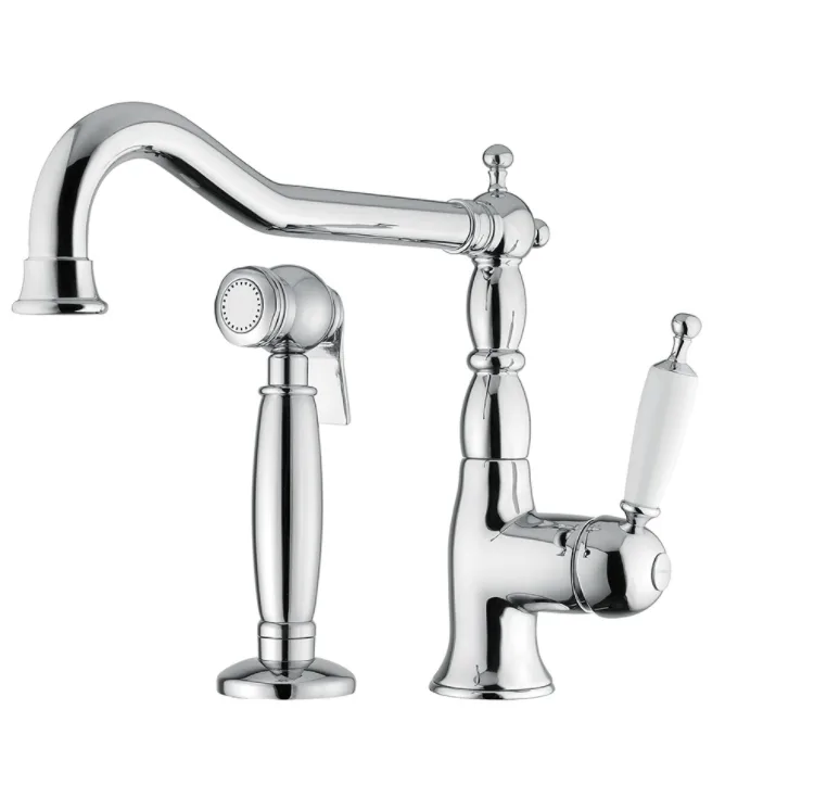Baterie Bucătărie Bugnatese OXFORD 6384 cu Cap Extractabil și Set Inclus