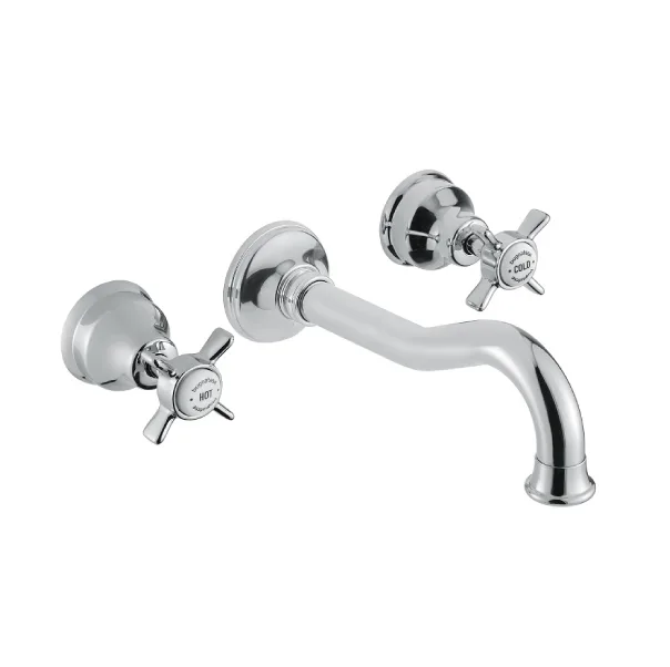 Baterie Încastrată Lavoar Bugnatese PRINCETON 869 cu Tijă 23 cm și Corp Îngropat inclus