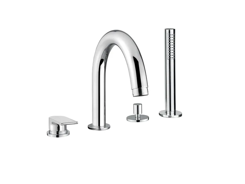 Baterie Cadă Bugnatese SIMPLE 6655 Montaj pe Cadă 4 Găuri, Design Italian Premium
